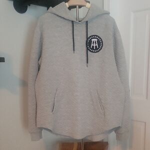 Bar Stool Sports Gray Hoodie with Logo